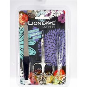 Lionesse 7912 Törpü - Makas - Cımbız Üçlü Kişisel Bakım Seti