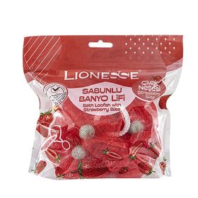 Lionesse 952 Çilek Sabunlu Banyo Lifi