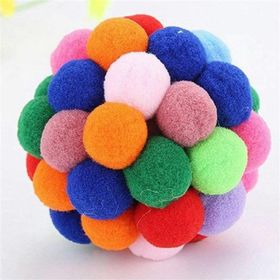 LionPets 6.5 cm Renkli Peluş Toplar Kedi Oyuncağı
