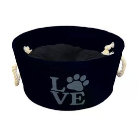 LionPets Keçe 55 cm Lacivert Kedi ve Köpek Yatağı