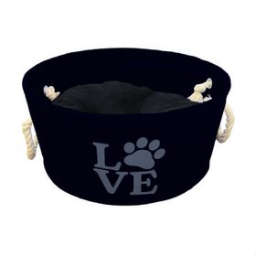 LionPets Keçe 60 cm Lacivert Kedi ve Köpek Yatağı