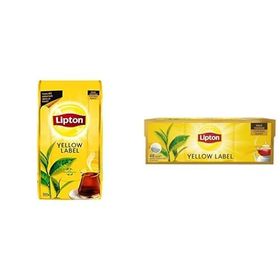 Lipton 500 gr Yellow Label Dökme + 48'li Yellow Label Demlik Poşet Çay