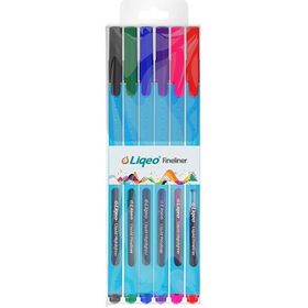 Liqeo F-8027-6PVC 6 Adet Fineliner Kalem