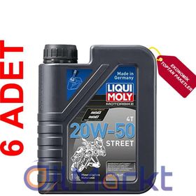 Liqui Moly 20W-50 Street 1 lt Made in Germany 1500 Motor Yağı