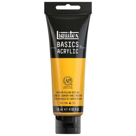 Liquitex 141037 Basics 118 ml Cadmium Yellow Deep Hue 163 Akrilik