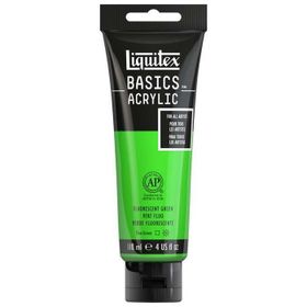 Liquitex 5738749 Basics Akrilik 118 ml Fluorescent Green N.985 Boya