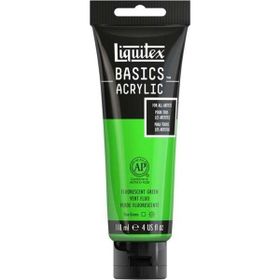 Liquitex 5738749 Basics Akrilik 118 ml Fluorescent Green N.985 Boya