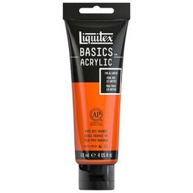 Liquitex Basics 118 ml Vivid Red Orange 620 Akrilik Boya