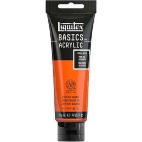 Liquitex Basics 118 ml Vivid Red Orange 620 Akrilik Boya