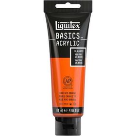 Liquitex Basics 118 ml Vivid Red Orange 620 Akrilik Boya