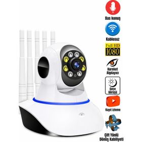 Lisa Butik CMR11 Gece Görüşlü Wi-Fi Beyaz Bebek ve Güvenlik Kamerası