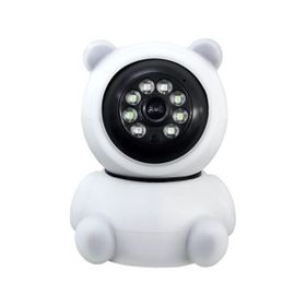Lisa Butik Panda 360° 1080P IP Gece Görüşlü LED Işıklı Alarmlı IP Beyaz Wifi Güvenlik Kamerası