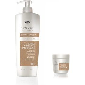 Lisap Top Care Elixir Care Yıpranmış Saçlar İçin 1 lt Şampuan+Top Care Elixir Care 500 ml Yıpranmış Saçlar İçin Maske