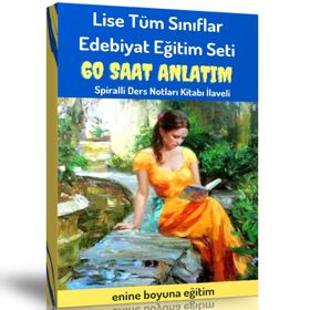 Lise Tüm Sınıflar Edebiyat Görüntülü Eğitim Seti 60 Saat Anlatım Enine Boyuna Eğitim