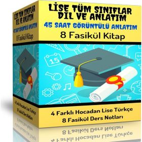 Lise Türkçe Görüntülü Eğitim Seti Enine Boyuna Eğitim