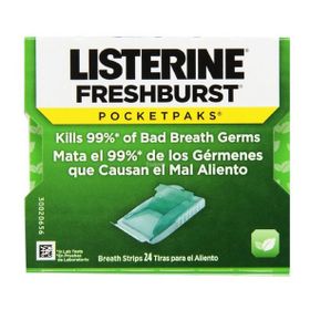 Listerine 063793365404 Tekli 24 Yaprak Freshburst Damak Strips
