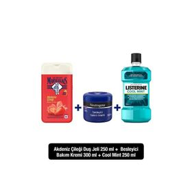 Listerine 250 ml Cool Mint Ağız Bakım Suyu + 250 ml Le Petit Marseillais Akdeniz Çileği Duş Jeli