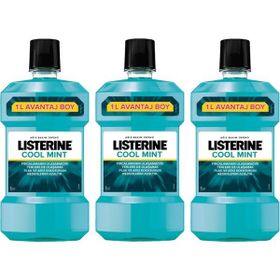 Listerine 3x1000 ml Cool Mint Ağız Suyu