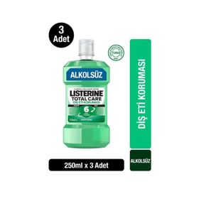 Listerine 3x250 ml Diş ve Diş Eti Koruması Hafif Tat Ağız Bakım Ürünü