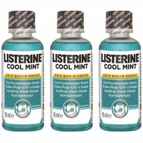Listerine 3x95 ml Cool Mint Ağız Bakım Suyu
