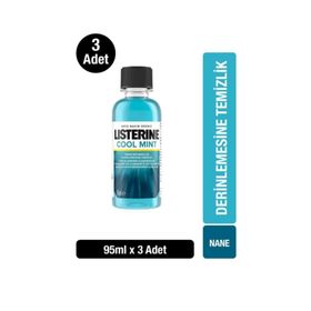 Listerine 3x95 ml Cool Mint Ağız Bakım Suyu