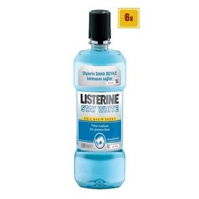 Listerine 500 ml 6'lı Stay White Ağız Bakım Suyu