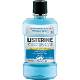 Listerine 500 ml Stay White Serinletici Nane Aromalı Ağız Bakım Suyu