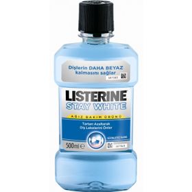 Listerine 500 ml Stay White Serinletici Nane Aromalı Ağız Bakım Suyu