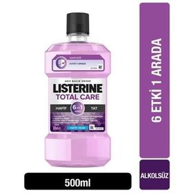 Listerine 500 Ml Total Care Hafif Nane Alkolsüz Ağız Bakım Suyu