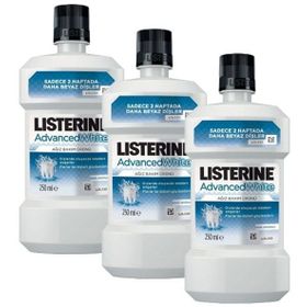 Listerine Advanced White 3x250 ml Ağız Bakım Suyu