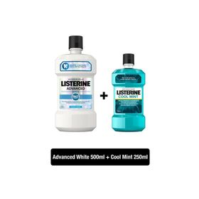 Listerine Advanced White 500 ml 250 ml Listerine Cool Mint