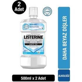 Listerine Advanced White Alkolsüz 500 ml Ağız Bakım Suyu