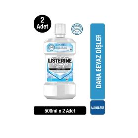 Listerine Advanced White Alkolsüz 500 ml Ağız Bakım Suyu