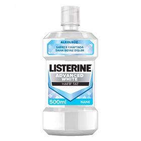 Listerine Advanced White Hafif Tat Alkolsüz 2000 ml Ağız Bakım Suyu