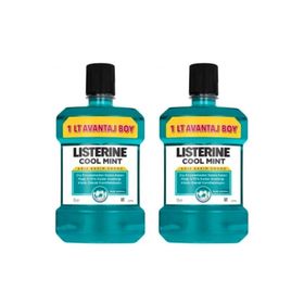 Listerine Cool Mint 2x1000 ml Ağız Bakım Suyu