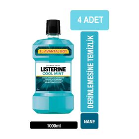 Listerine Cool Mint 4x1000 ml Ağız Bakım Suyu