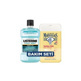 Listerine Cool Mint Ağız Bakım Suyu 250 ml+Le Petit Marseillais Vanilya Sütü Duş Jeli 250 ml