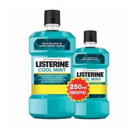 Listerine Cool Mint Hafif Tat 500 ml +250 ml Ağız Bakım Suyu