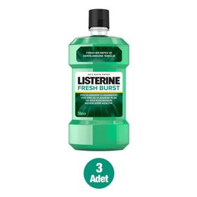 Listerine Fresh Burst Ferah Nane 3x250 ml Ağız Bakım Suyu