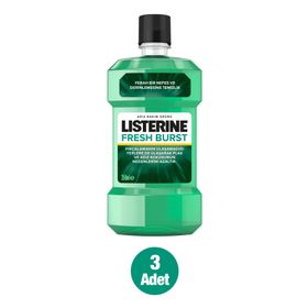 Listerine Fresh Burst Ferah Nane 3x250 ml Ağız Bakım Suyu