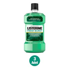 Listerine Fresh Burst Ferah Nane 3x250 ml Ağız Bakım Suyu