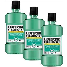 Listerine Fresh Burst Ferah Nane 3x250 ml Ağız Bakım Suyu
