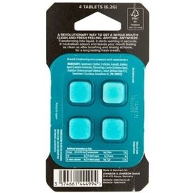 Listerine Go! Tabs 4'lü Clean Mint Çiğneme Tableti