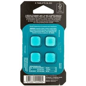 Listerine Go! Tabs 4'lü Clean Mint Çiğneme Tableti