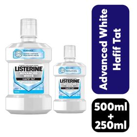 Listerine Mouthwash Advanced White 500 ml+250 ml Ağız Gargarası