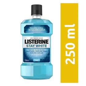Listerine Mouthwash Stay White 250 ml Ağız Bakım Suyu