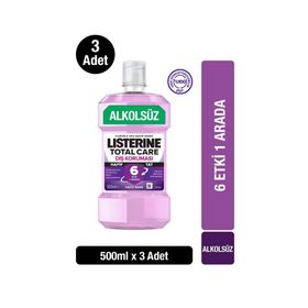 Listerine Total Care 3x500 ml Hafif Nane Ağız Bakım Suyu