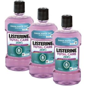 Listerine Total Care Zero 3x250 ml Ağız Bakım Suyu
