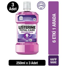 Listerine Total Care Zero 3x250 ml Ağız Bakım Suyu