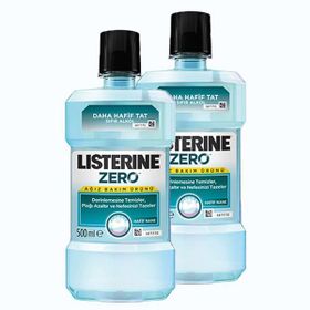 Listerine Zero 2 Adet 500 ml Alkolsüz Ağız Bakım Suyu